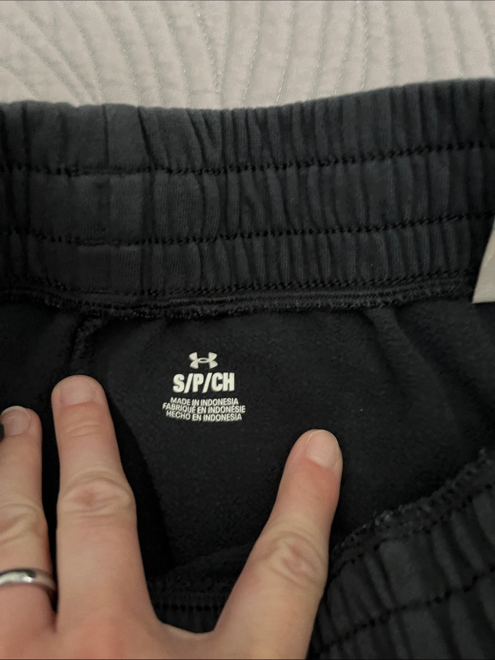Under Armour Black Men's Jogger Sweatpants with Logo - Picture 3 of 4